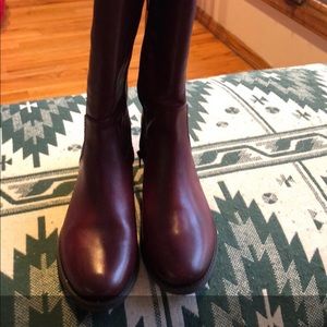 Inc Fawne Wide Calf merlot riding boots 10 Medium
